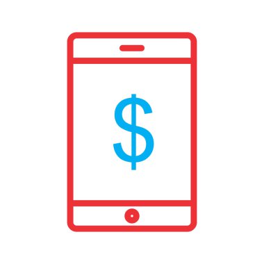 Çevrimiçi pazarlama simgesi soyut arkaplanda izole edildi