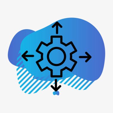  Simge soyut arkaplanda izole ediliyor