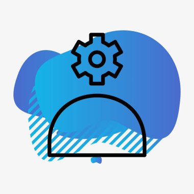 soyut arkaplanda izole edilmiş yaratıcı zihin simgesi