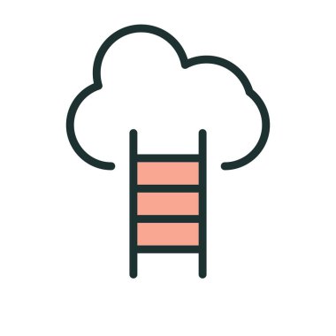 Soyut arkaplanda bulut sunucusu simgesi izole edildi