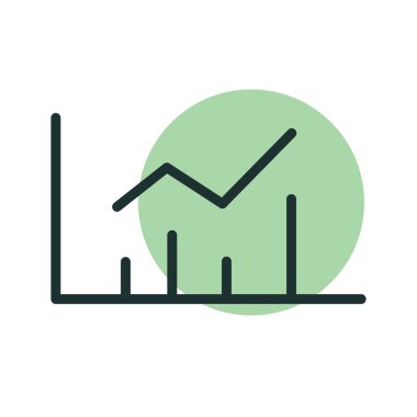 Soyut arkaplanda sunum simgesi izole edildi