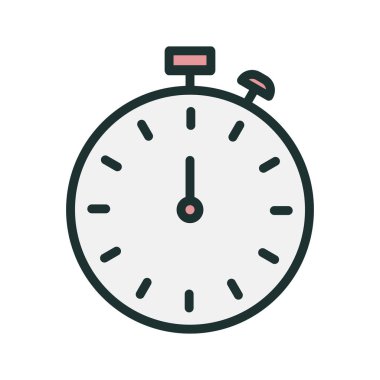 Stopwatch simgesi soyut arkaplanda izole edildi