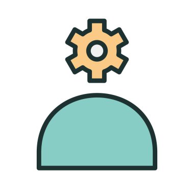 soyut arkaplanda izole edilmiş yaratıcı zihin simgesi