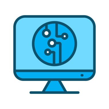 Lcd simgesi soyut arkaplanda izole edildi