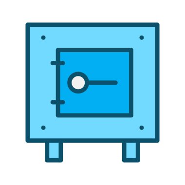 Kilit simgesi soyut arkaplanda izole edildi