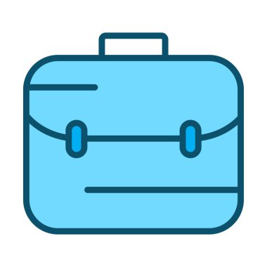 Evrak çantası simgesi soyut arkaplanda izole edildi