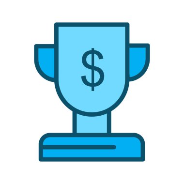 Ödül simgesi soyut arkaplanda izole edildi