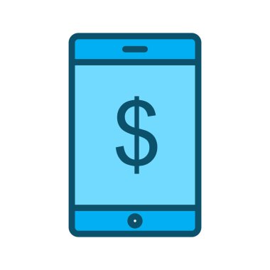 Çevrimiçi pazarlama simgesi soyut arkaplanda izole edildi