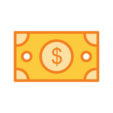 Soyut arkaplanda dolar simgesi izole edildi