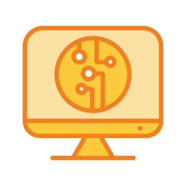 Lcd simgesi soyut arkaplanda izole edildi