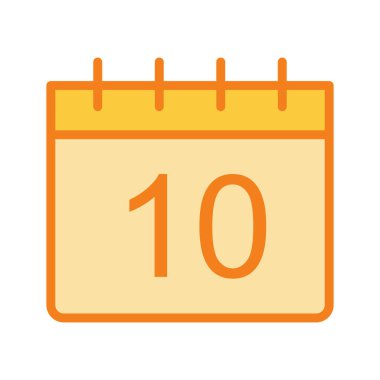 Takvim simgesi soyut arkaplanda izole edildi