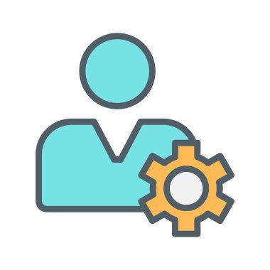 Soyut arkaplanda izole edilmiş bir simge düşünme