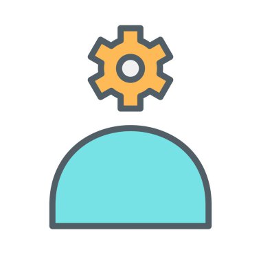 soyut arkaplanda izole edilmiş yaratıcı zihin simgesi