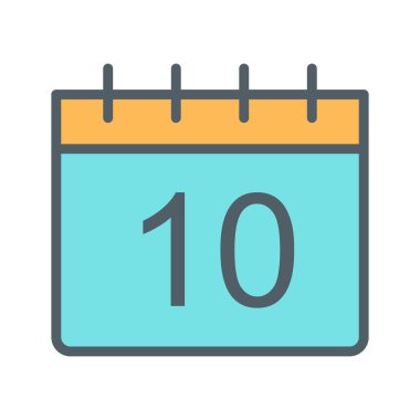 Takvim simgesi soyut arkaplanda izole edildi