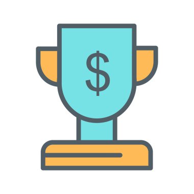 Ödül simgesi soyut arkaplanda izole edildi