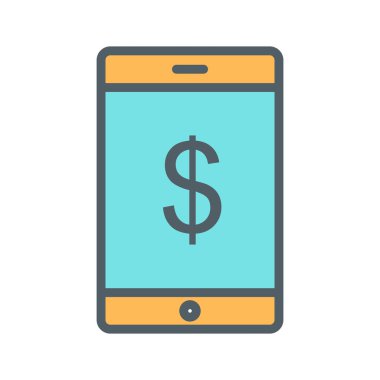 Çevrimiçi pazarlama simgesi soyut arkaplanda izole edildi