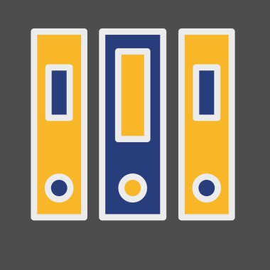 Soyut arkaplanda dosya simgesi izole edildi