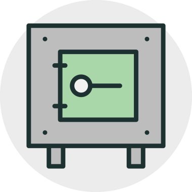 Kilit simgesi soyut arkaplanda izole edildi