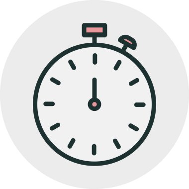 Stopwatch simgesi soyut arkaplanda izole edildi