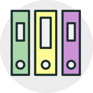 Soyut arkaplanda dosya simgesi izole edildi