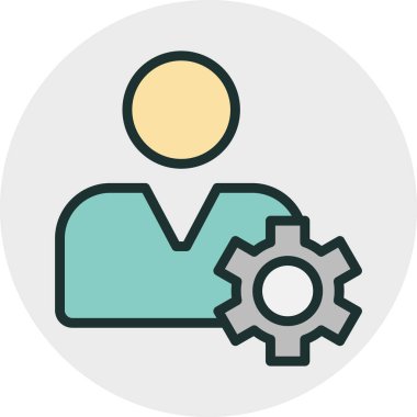 Soyut arkaplanda izole edilmiş bir simge düşünme