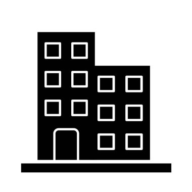 Ofis simgesi soyut arkaplanda izole edildi