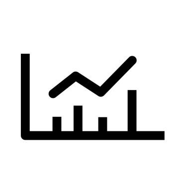 Soyut arkaplanda sunum simgesi izole edildi