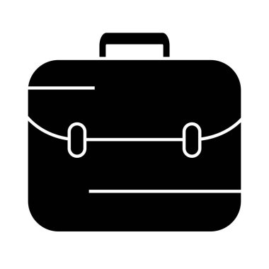 Evrak çantası simgesi soyut arkaplanda izole edildi