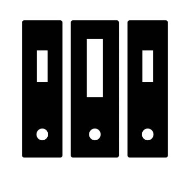 Soyut arkaplanda dosya simgesi izole edildi