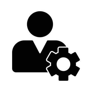 Soyut arkaplanda kullanıcı simgesi izole edildi