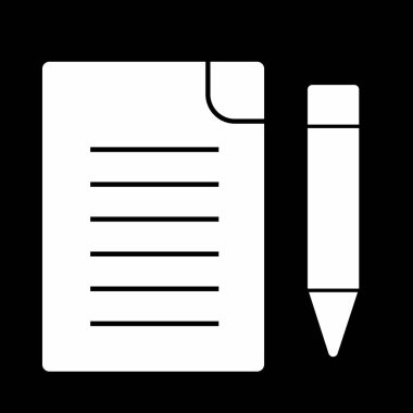 Dosya düzenleme simgesi soyut arkaplanda izole edildi