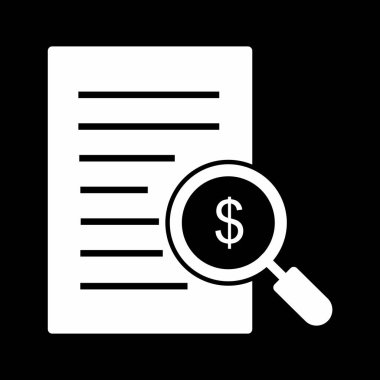 Soyut arkaplanda Dolar Belgesi simgesi izole edildi