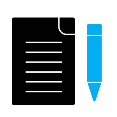 Dosya düzenleme simgesi soyut arkaplanda izole edildi