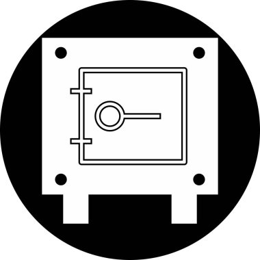 Kilit simgesi soyut arkaplanda izole edildi