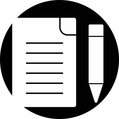 Dosya düzenleme simgesi soyut arkaplanda izole edildi