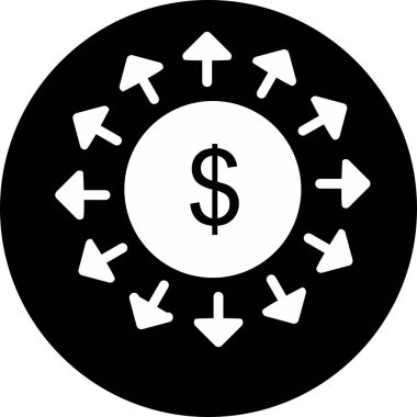 Soyut arkaplanda izole edilmiş hızlı para simgesi