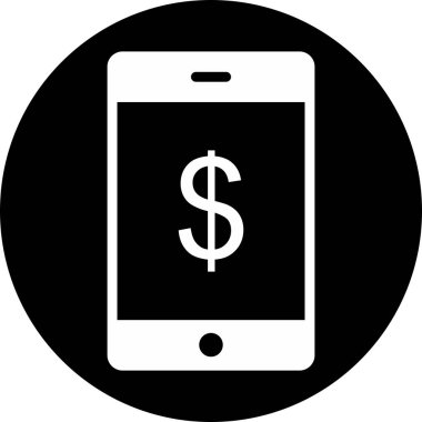 Çevrimiçi pazarlama simgesi soyut arkaplanda izole edildi