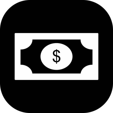 Soyut arkaplanda dolar simgesi izole edildi