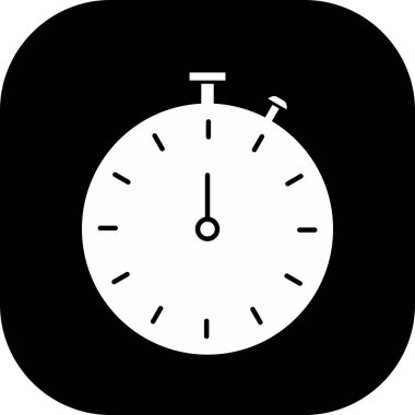 Stopwatch simgesi soyut arkaplanda izole edildi