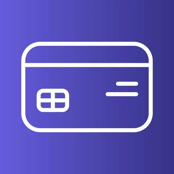 Icono de tarjeta de crédito aislado sobre fondo abstracto — Vector de stock
