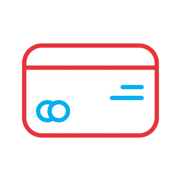 Icono de tarjeta de visita aislado sobre fondo abstracto — Vector de stock