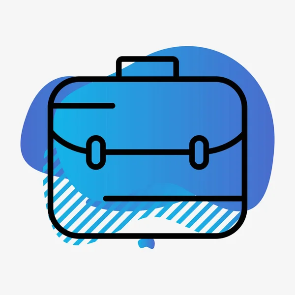 Briefcase icon isolated on abstract background — ストックベクタ