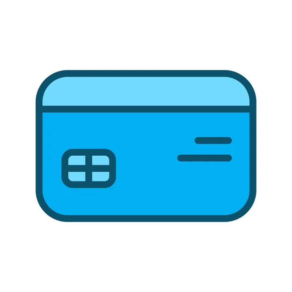 Creditcard pictogram geïsoleerd op abstracte achtergrond — Stockvector