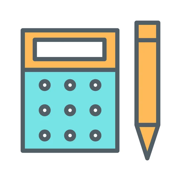 Icono de la calculadora aislado sobre fondo abstracto — Archivo Imágenes Vectoriales