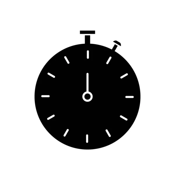 Stopwatch icoon geïsoleerd op abstracte achtergrond — Stockvector