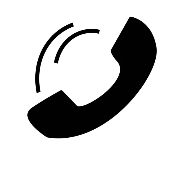 Ikona Telefonu Jednoduše Vektorová Ilustrace — Stockový vektor