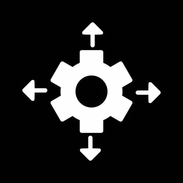 Ícone de configuração isolado no fundo abstrato —  Vetores de Stock