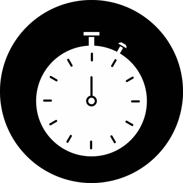 Stopwatch icoon geïsoleerd op abstracte achtergrond — Stockvector