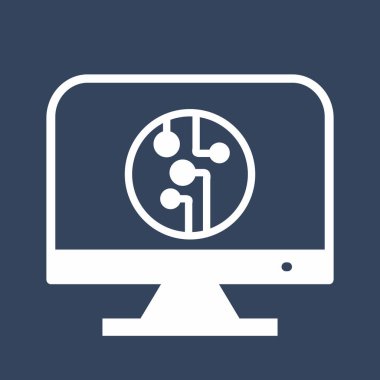 Lcd simgesi soyut arkaplanda izole edildi