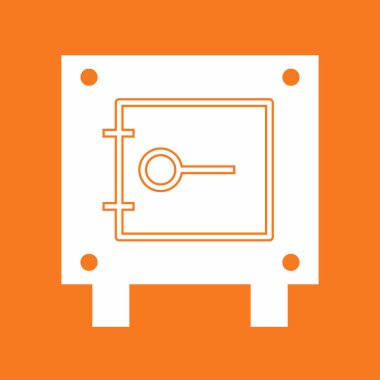 Kilit simgesi soyut arkaplanda izole edildi